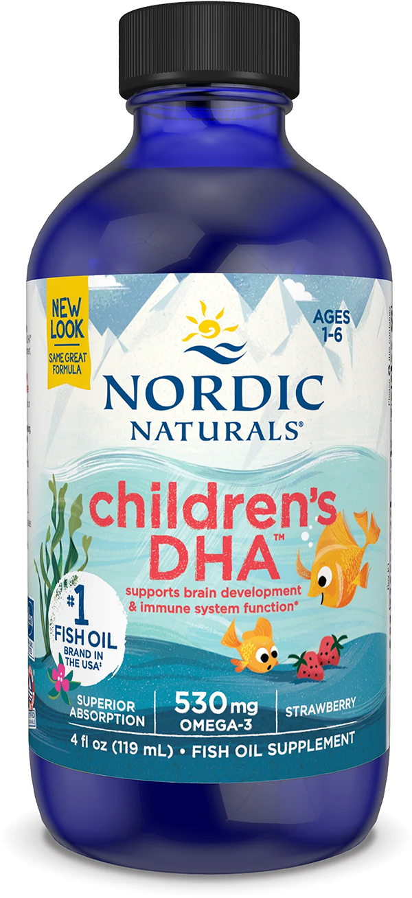 Nordic Naturals Childrens DHA, Omega 3 pro děti, Příchuť jahody